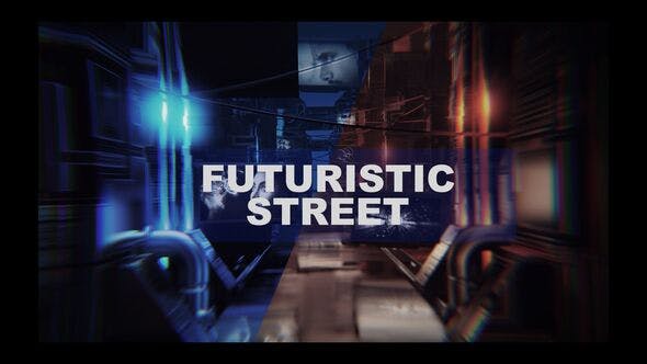 Videohive 4k Futuristic thechnology street opener 26876186