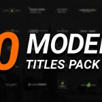 Videohive 50 Modern Titles Pack 19253065
