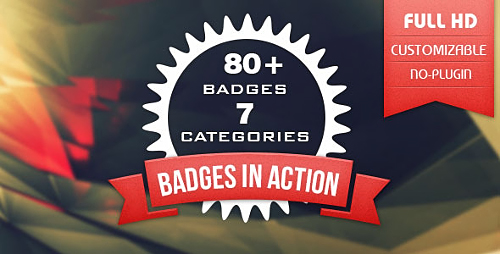 Videohive 80+ Badges  CorporateFestivalNeonOrganic