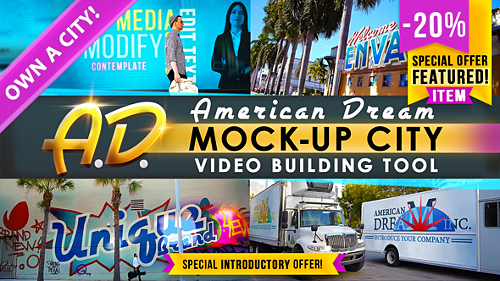 Videohive AD - City Titles Mockup Business Intro 21924523