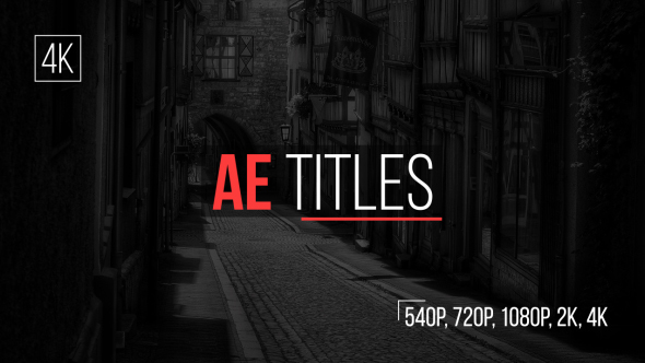 Videohive AE Titles 15131143