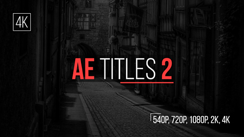 Videohive AE Titles 2 16413806
