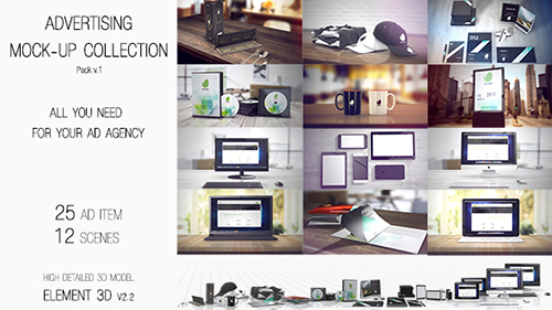 Videohive Advertising Mock Up Collection 19456234