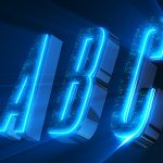 Videohive Alphabet 3D Neon LED - Abc And Social Media Icons 7608121