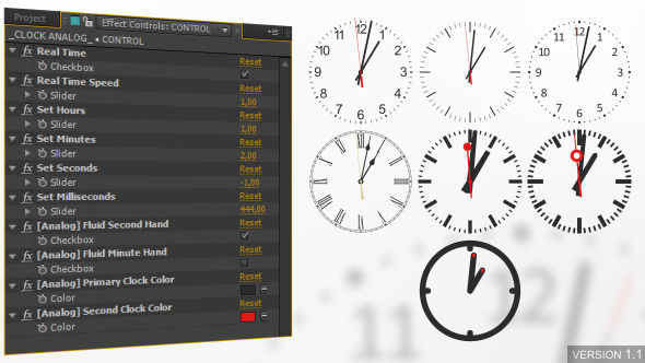 Videohive Analog Watch Clock System 6674508