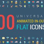 Videohive Animated Flat Icons and Concepts Pack 13399412