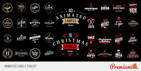 Videohive Animated Labels Toolkit 13195620