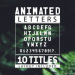 Videohive Animated Letters 10 Titles Layout 19413127