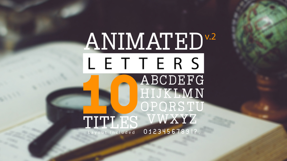 Videohive Animated Letters 10 Titles Layout 2 19528794