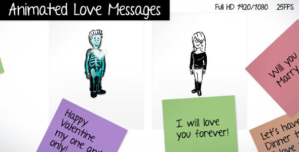 Videohive Animated Love Messages 3995466