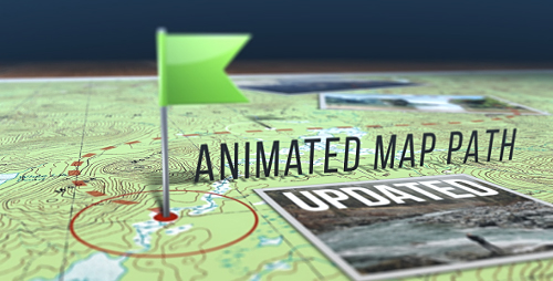 Videohive Animated Map Path 17511599