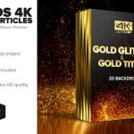 Videohive Awards 4K Golden Glitter Particles Titles 24982436