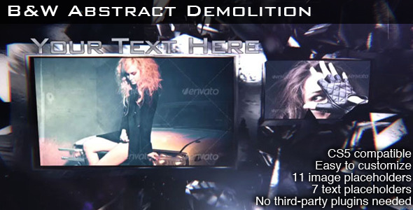 Videohive B&W Abstract Demolition