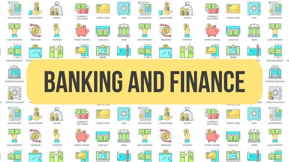 Videohive Banking And Finance - Animated Icons 20763046