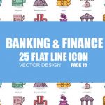 Videohive Banking And Finance - Flat Animation Icons 23381174