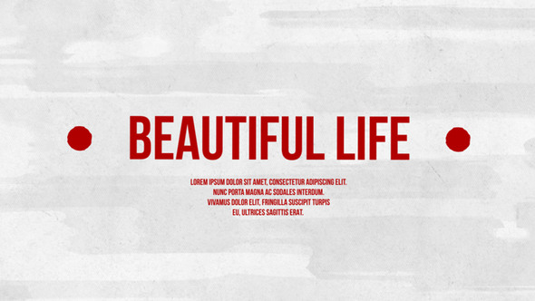 Videohive Beautiful Life 7723916