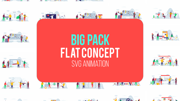 Videohive Big Pack Of Flat Concept 22843740
