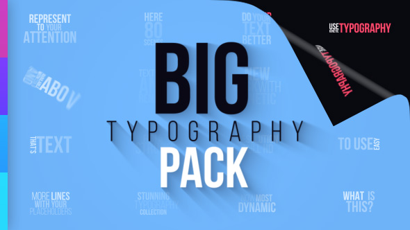 Videohive Big Typography Pack 21348986
