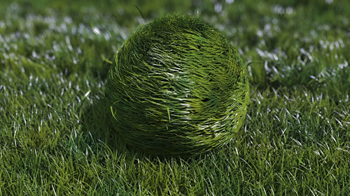 Videohive Bouncy Grass Ball Logo Reveal