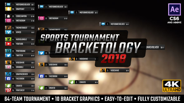 Videohive Bracketology - Sports Tournament Bracket 21488906