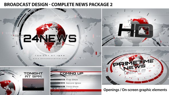 Videohive Broadcast Design - Complete News Package 2 2452976