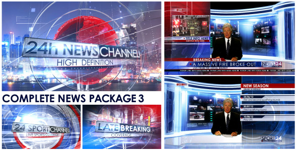 Videohive Broadcast Design - Complete News Package 3