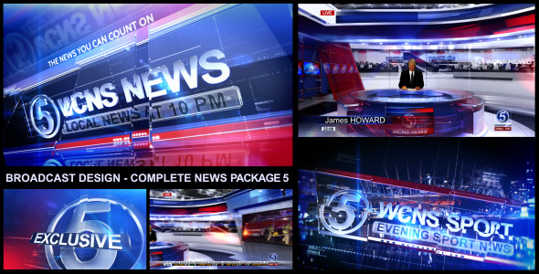 Videohive Broadcast Design - Complete News Package 5 6058779