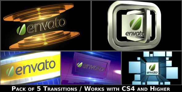 Videohive Broadcast Logo Transition Pack V2