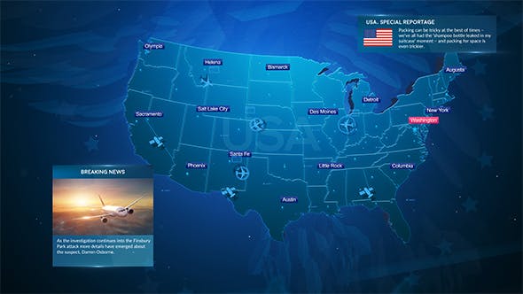 Videohive Broadcast Maps Package 20206250