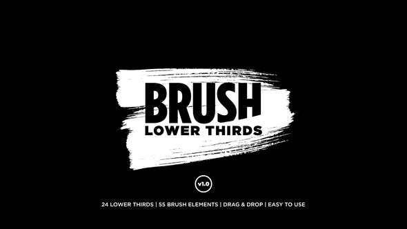 Videohive Brush Lower Thirds 23110580