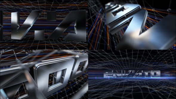 Videohive Brushed Metal Logo Text Reveal 7990938