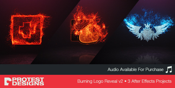 Videohive Burning Logo Reveal v2 9588433