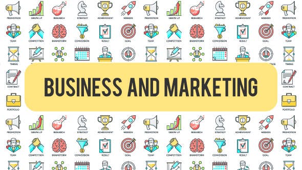 Videohive Business And Marketing - 30 Animated Icons 21298270