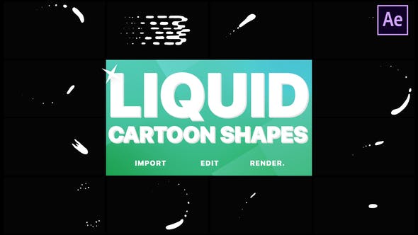 Videohive Cartoon Liquid Shapes 21834988