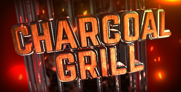 Videohive Charcoal Grill Logo Reveal 14920424