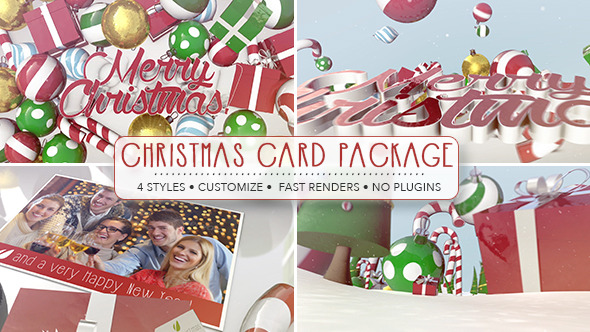 Videohive Christmas Card Package 9614673