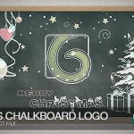 Videohive Christmas Chalkboard Logo 9800278