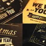 Videohive Christmas Golden Card 19047070