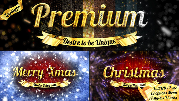 Videohive Christmas Luxury Logo 6070720