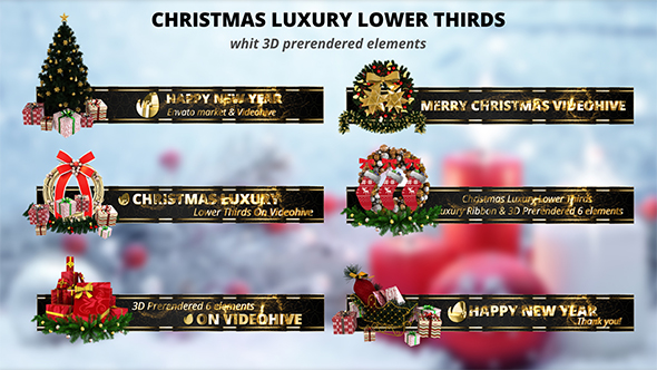 Videohive Christmas Luxury Lower Thirds 18997465