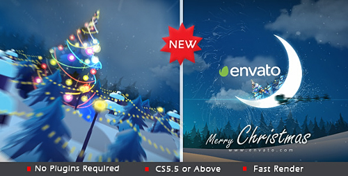 Videohive Christmas in Moon