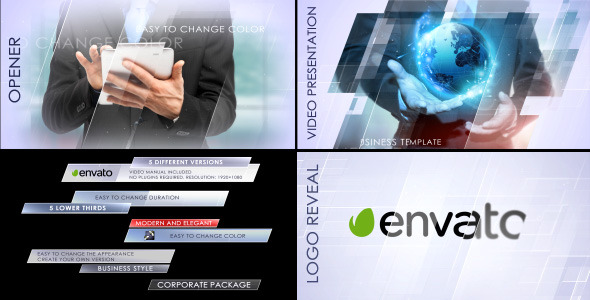 Videohive Clean Corporate Package 10922241