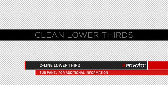 Videohive Clean Lower Thirds and Titles 231558