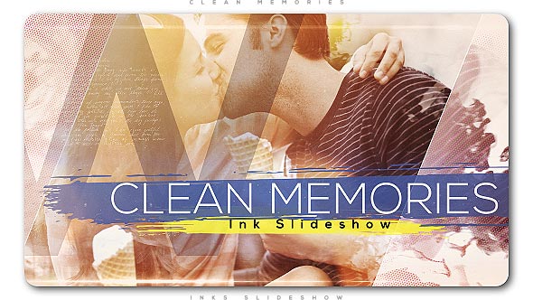 Videohive Clean Memories Inks Slideshow 20830706