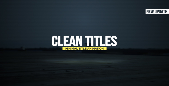 Videohive Clean Titles 15560241