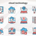 Videohive Cloud Technology – Thin Line Icons 23455698