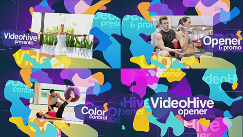 Videohive Colored Blots Opener 19212959