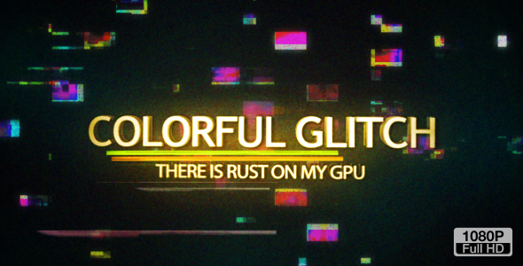 Videohive Colorful Glitch Reveal HD 15760263