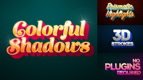 Videohive Colorful Shadows - Motion Titles Pack 17836598