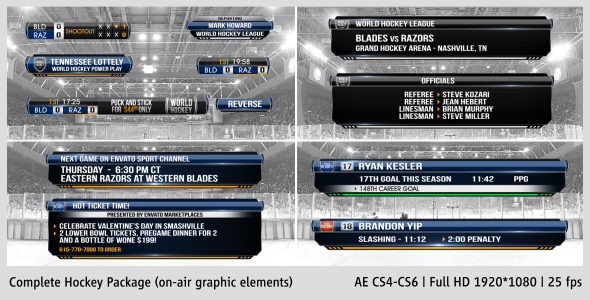 Videohive Complete On-Air Hockey Package 4138004